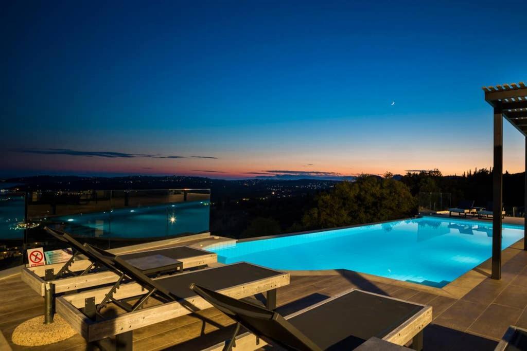 New Villa Blue With Private Pool At Trapezaki Livathos  Exterior foto