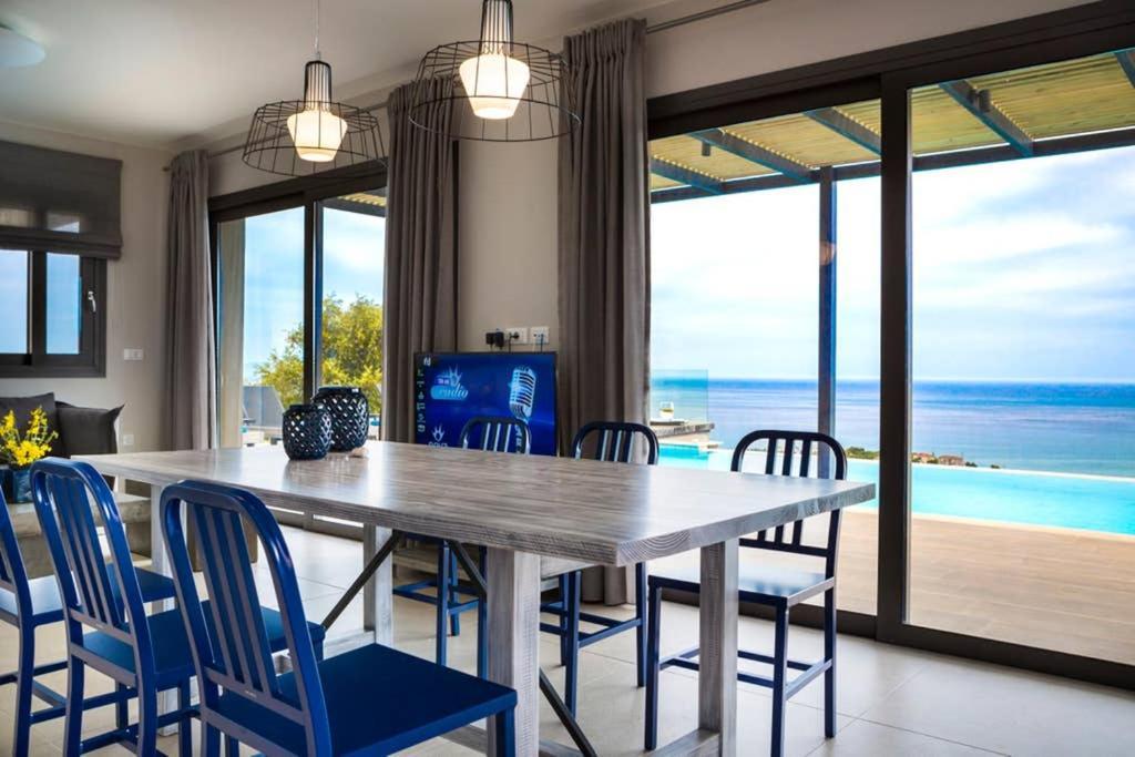 New Villa Blue With Private Pool At Trapezaki Livathos  Exterior foto