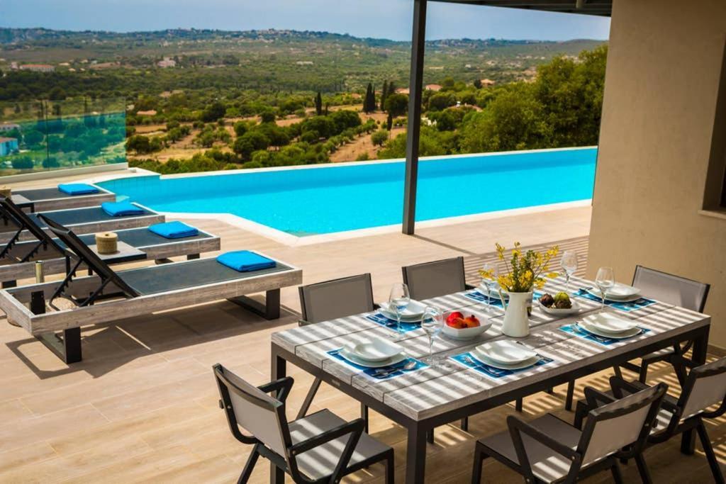 New Villa Blue With Private Pool At Trapezaki Livathos  Exterior foto